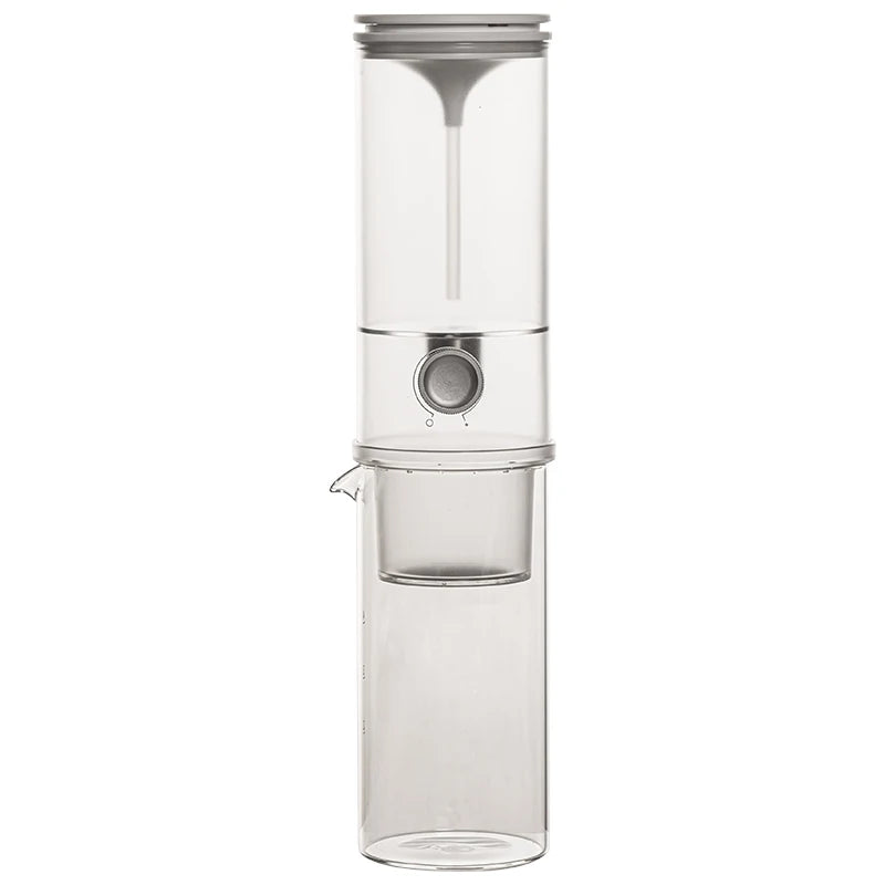 Cafetière Goutte à Goutte Glacée en Verre Grande Capacité – Cafetière à Infusion Froide Portable