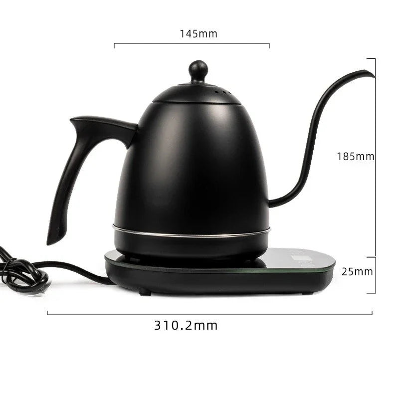 Bouilloire Électrique Intelligente à Température Constante 800 ml – Col de Cygne en Acier Inoxydable 304, 1200 W